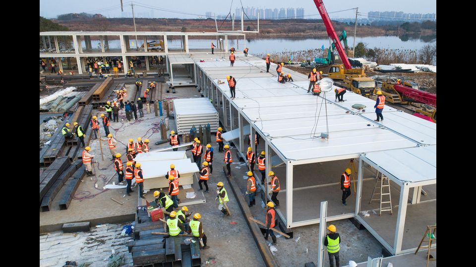 L'ospedale dei record a Wuhan&nbsp;
