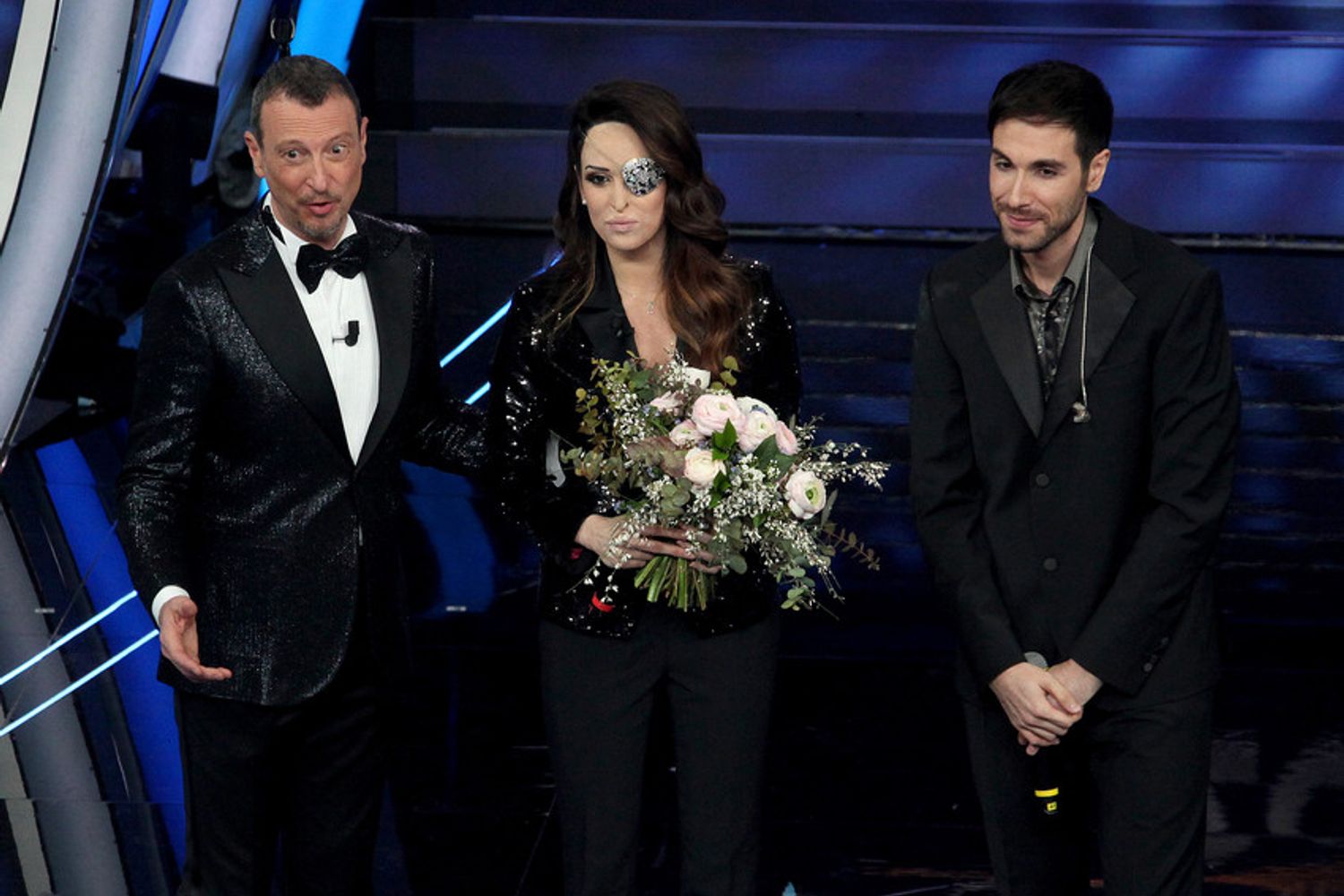 Gessica Notaro sul palco del Festival di Sanremo