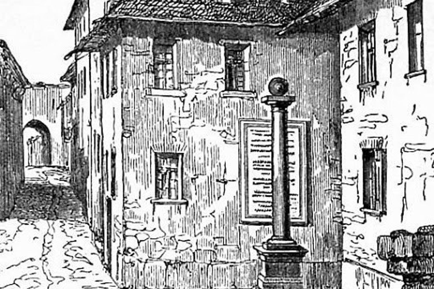 Un particolare della copertina dell'edizione Einaudi della &quot;Storia della Colonna Infame&quot;