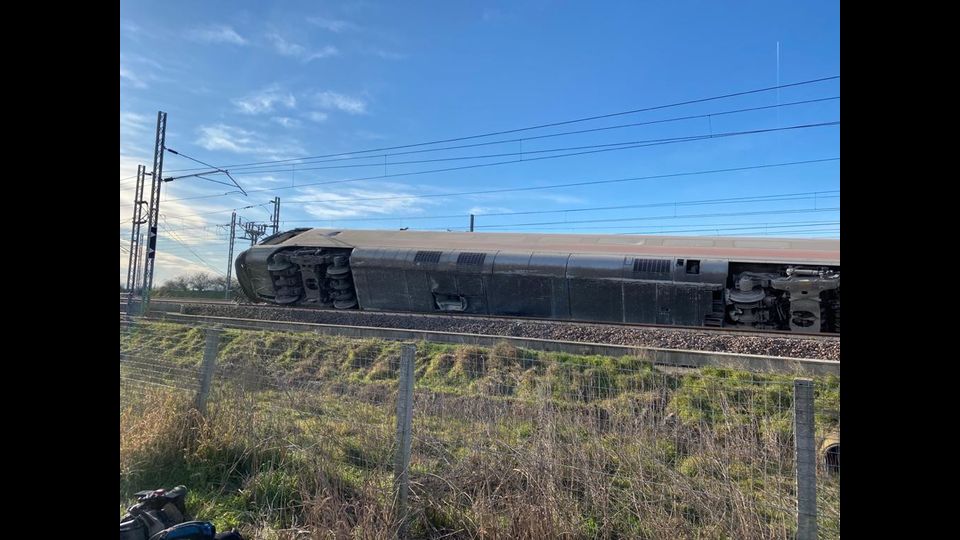 Il Frecciarossa deragliato vicino Lodi