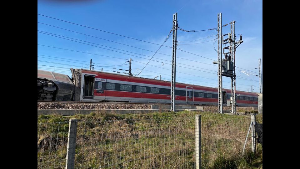 Il Frecciarossa deragliato vicino Lodi