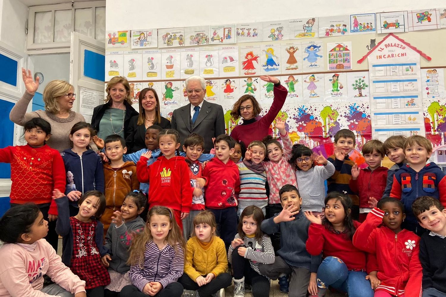 Sergio Mattarella all'istituto Daniele Manin