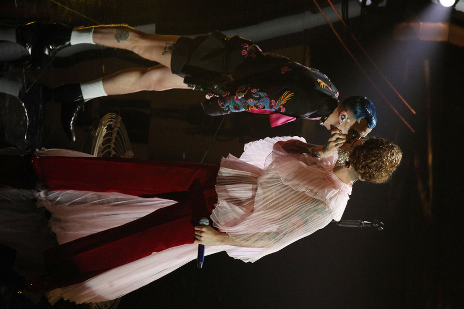 Achille Lauro sul palco di Sanremo