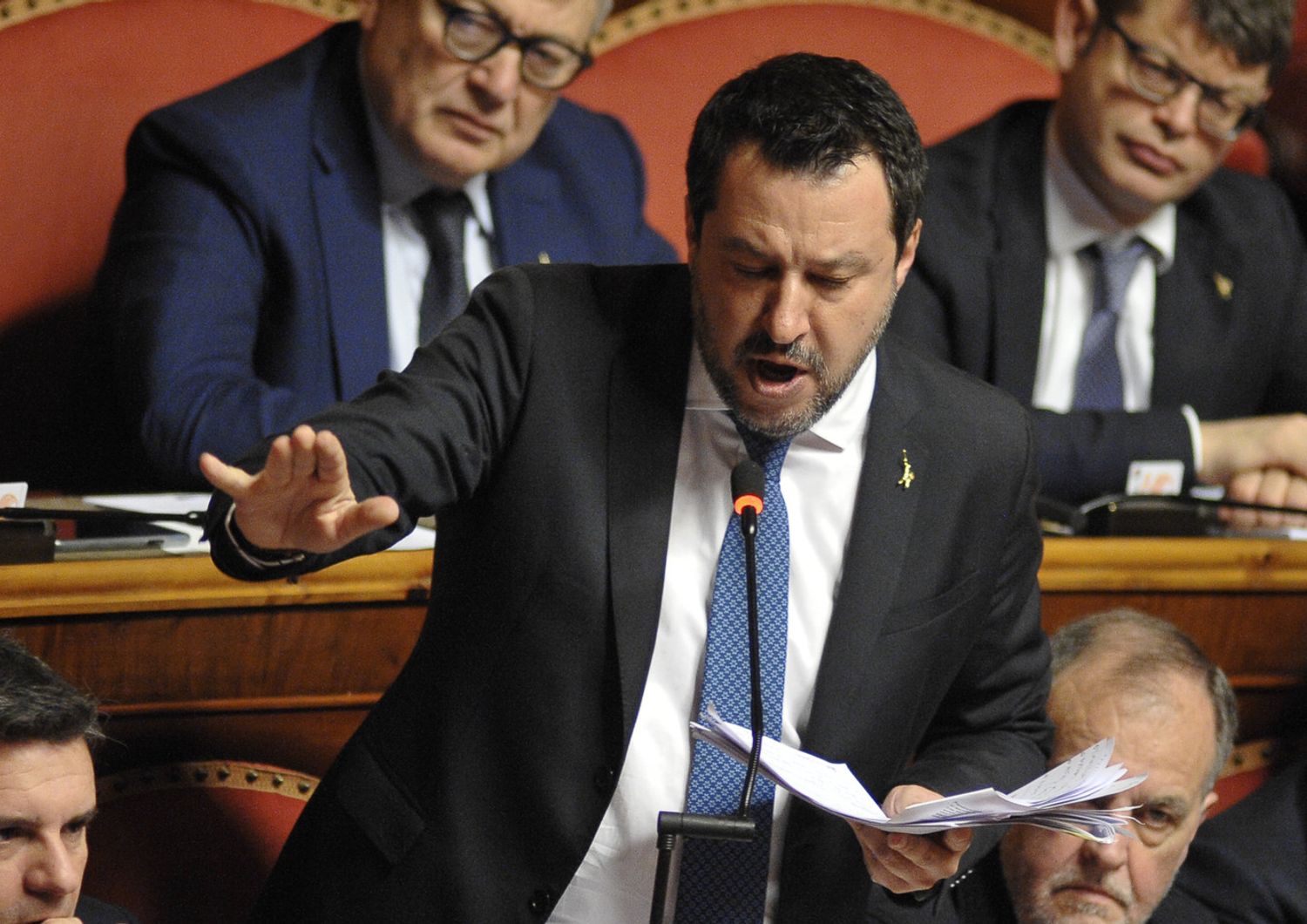 Salvini in Senato