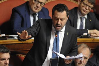 Salvini in Senato