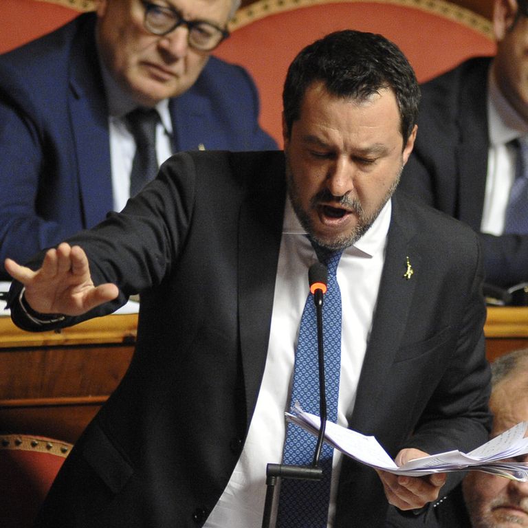 Salvini in Senato