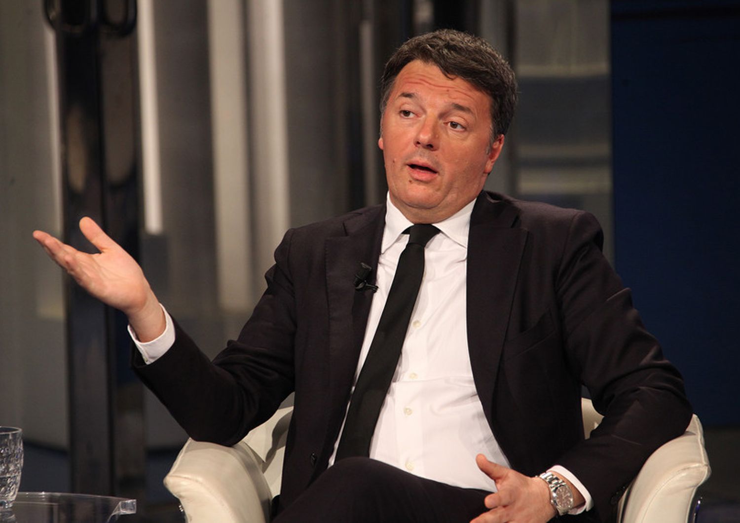 Matteo Renzi a 'Porta a Porta' (Ravagli)