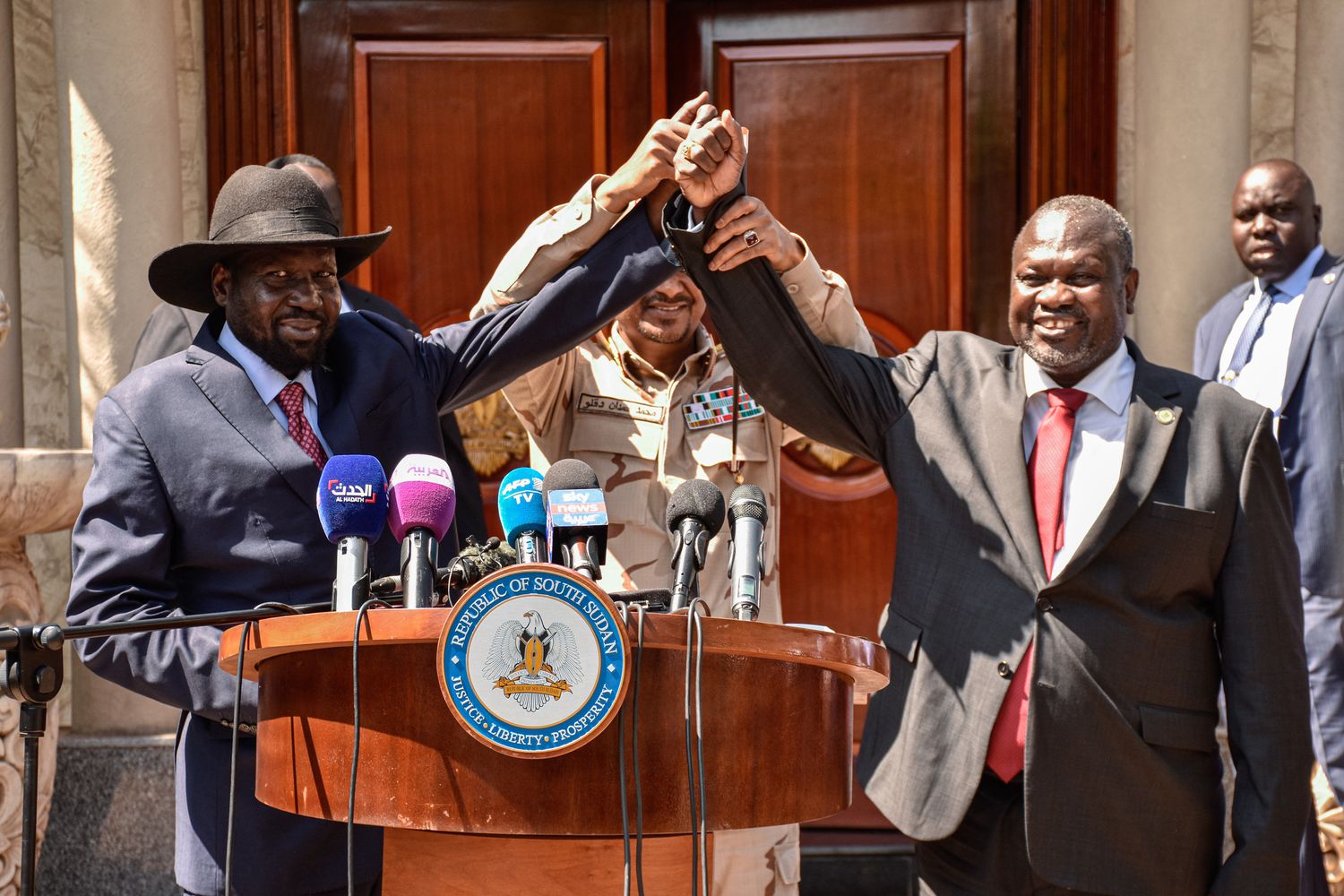 Riek&nbsp;Machar e&nbsp;Salva&nbsp;Kiir