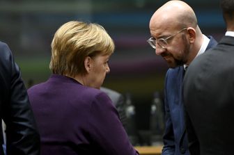 Charles Michel, Angela Merkel
