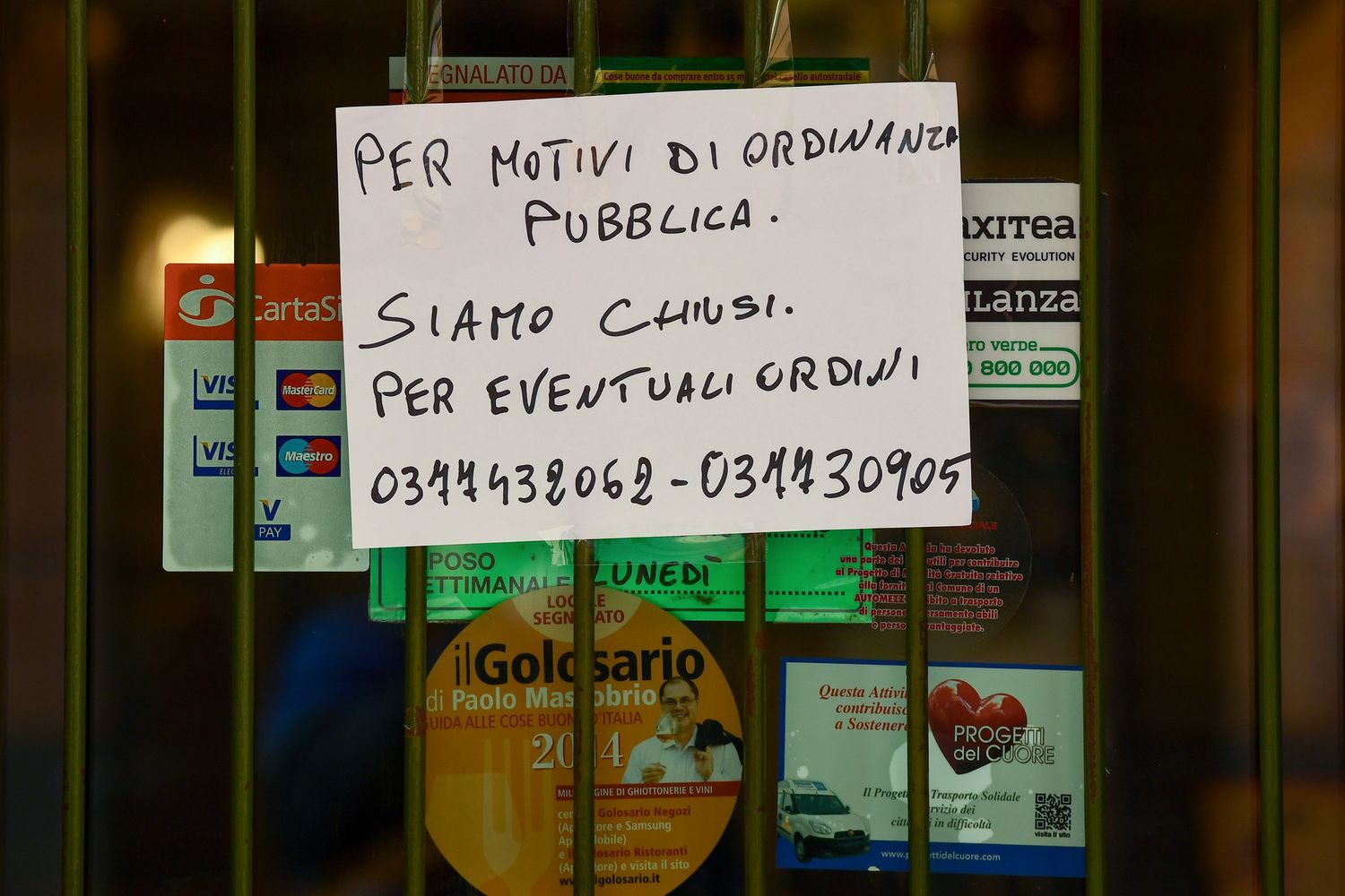 Negozio chiuso a Codogno