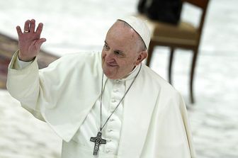 &nbsp;Papa Francesco durante l'udienza generale di mercoled&igrave; scorso