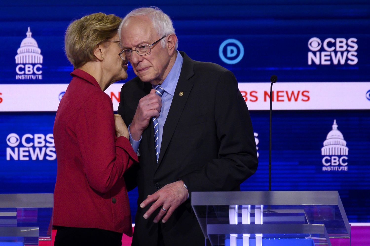 Elizabeth Warren e Bernie Sanders