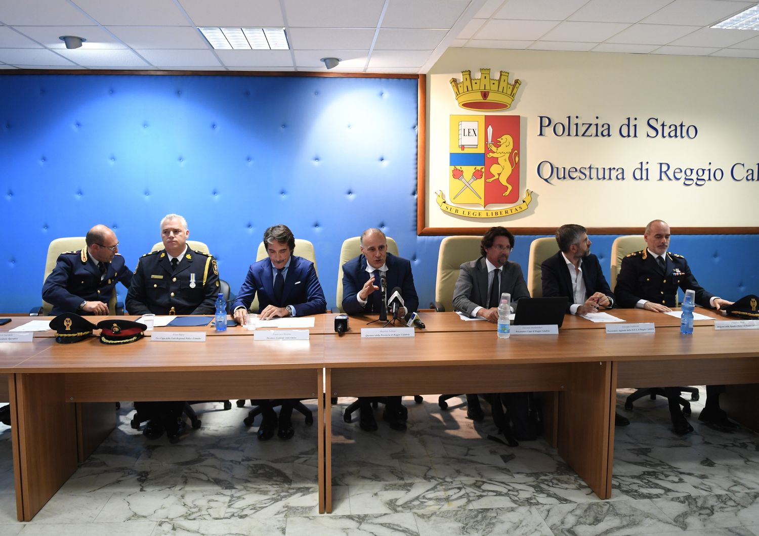 Conferenza stampa nella Questura di Reggio Calabria