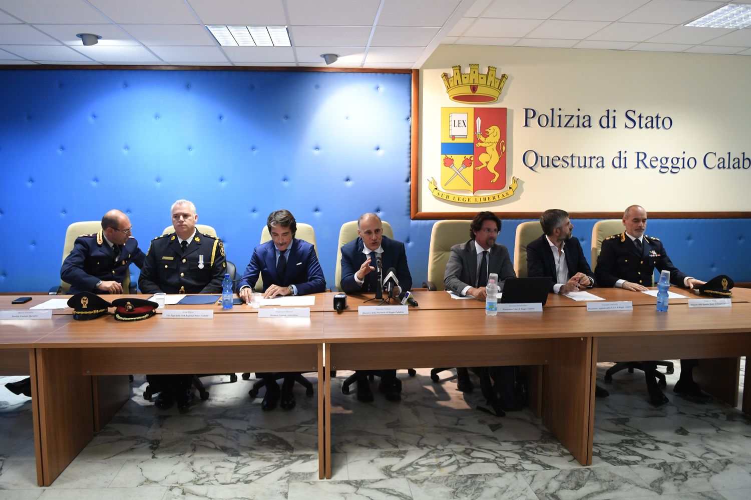 Conferenza stampa nella Questura di Reggio Calabria