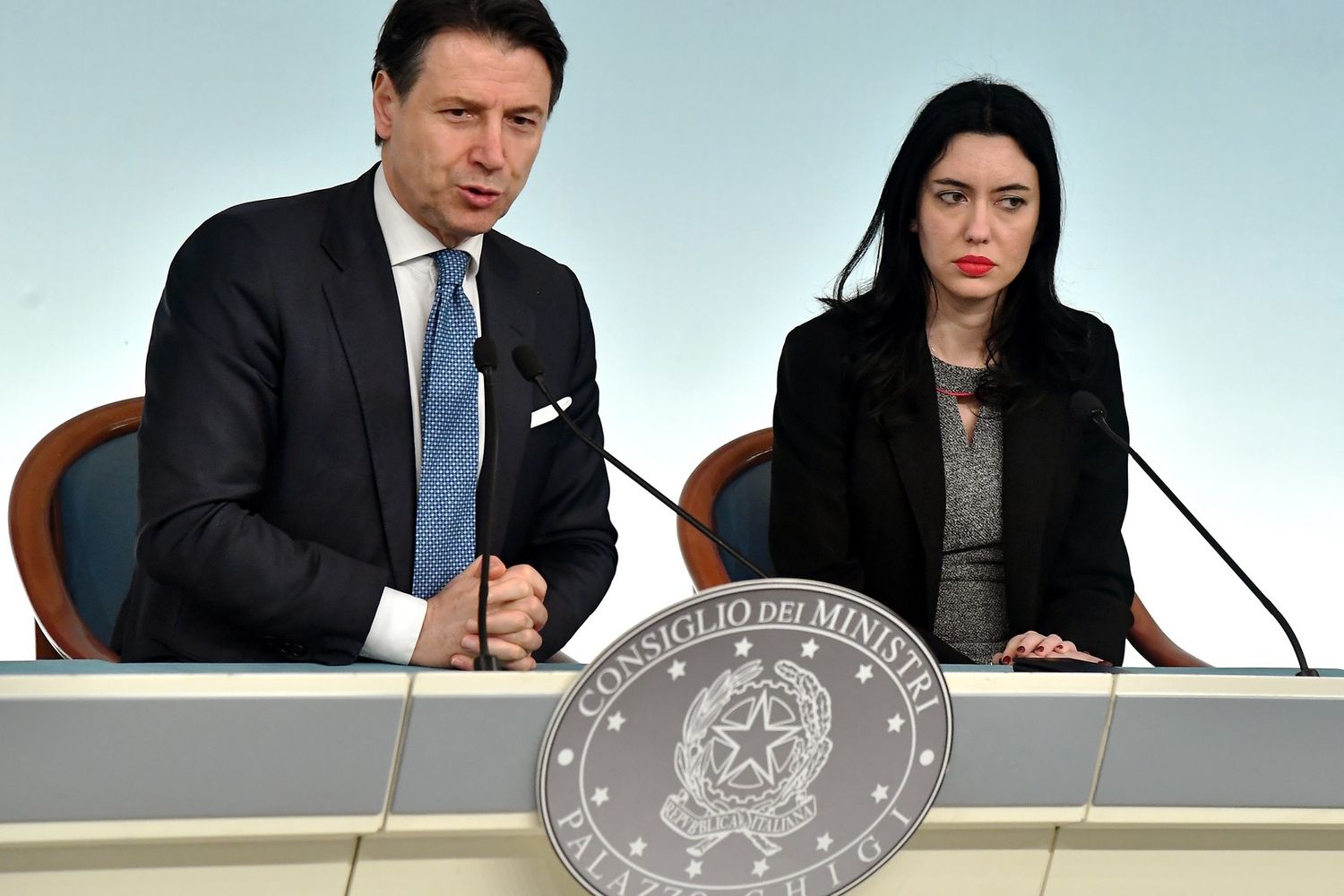 Giuseppe Conte e Lucia Azzolina