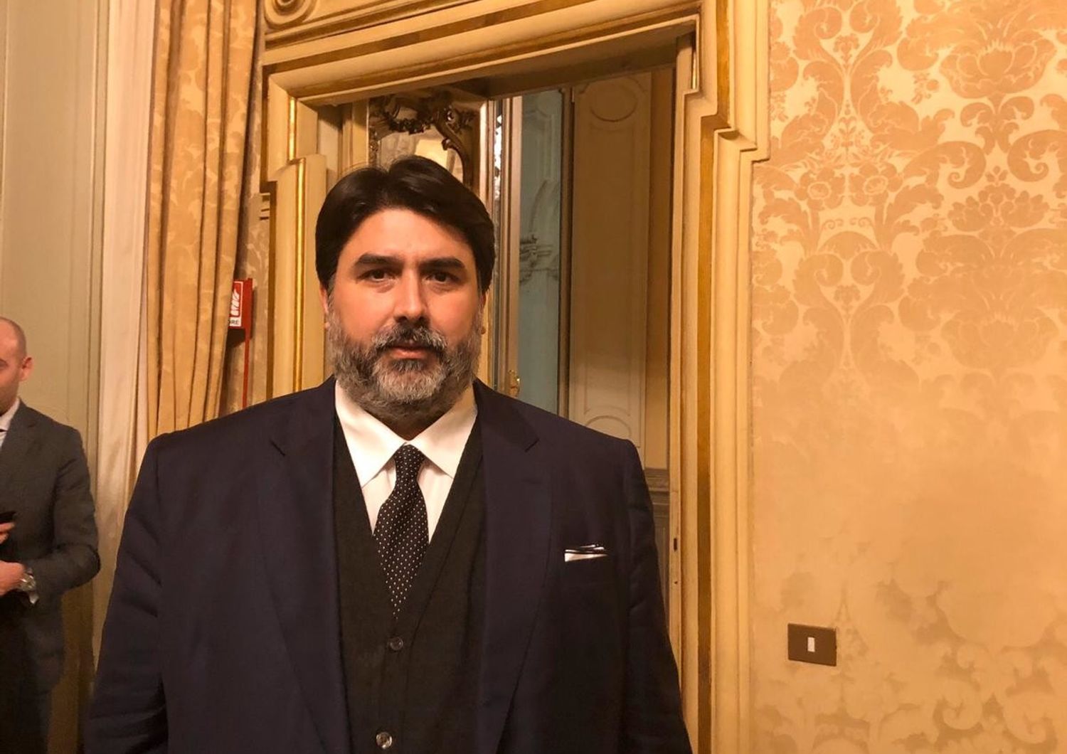 &nbsp;Il presidente della Regione Sardegna Christian Solinas