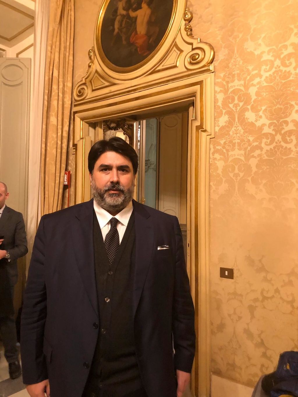 &nbsp;Il presidente della Regione Sardegna Christian Solinas