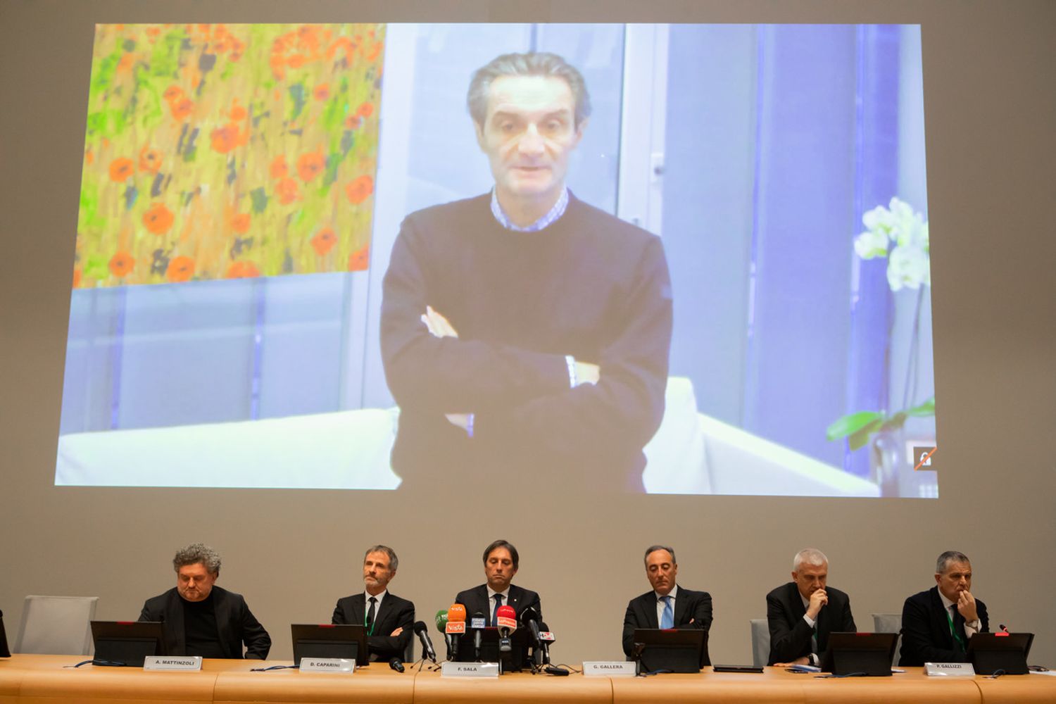 Conferenza stampa in Regione Lombardia