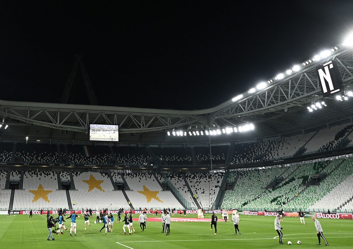 L'Allianz Stadium dove si &egrave; giocata Juventus-Inter a porte chiuse