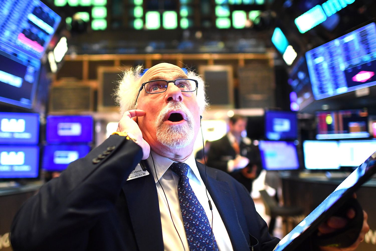 Un trader a Wall Street