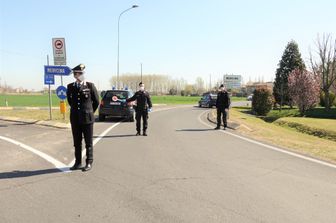 &nbsp;I controlli dei carabinieri all'entrata di Medicina, nel Bolognese