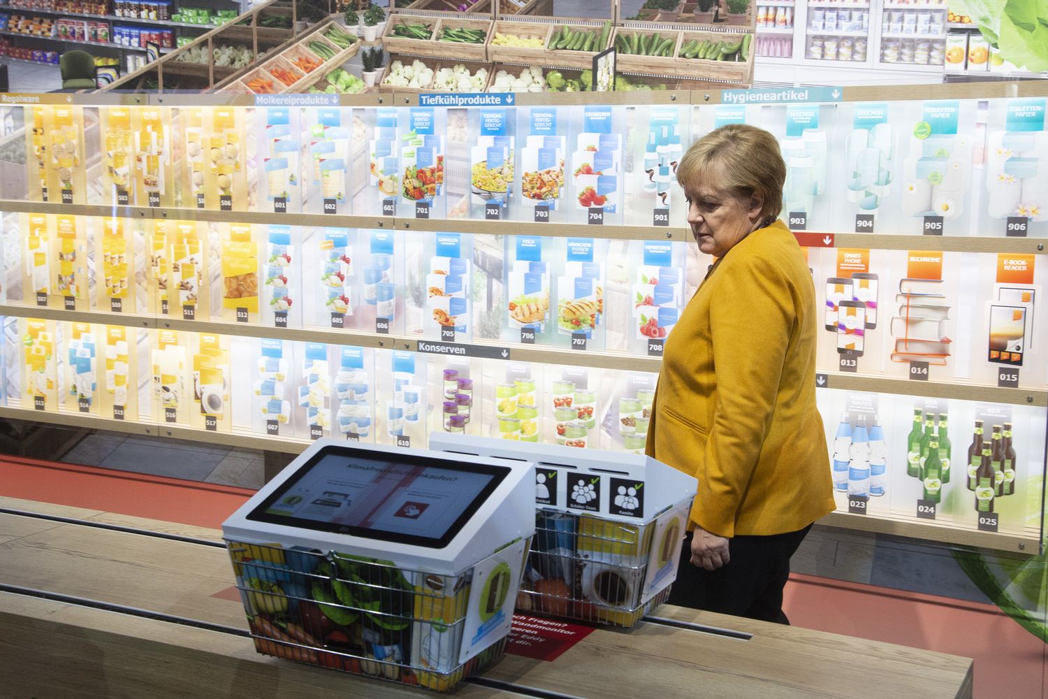 Angela Merkel al Supermercato