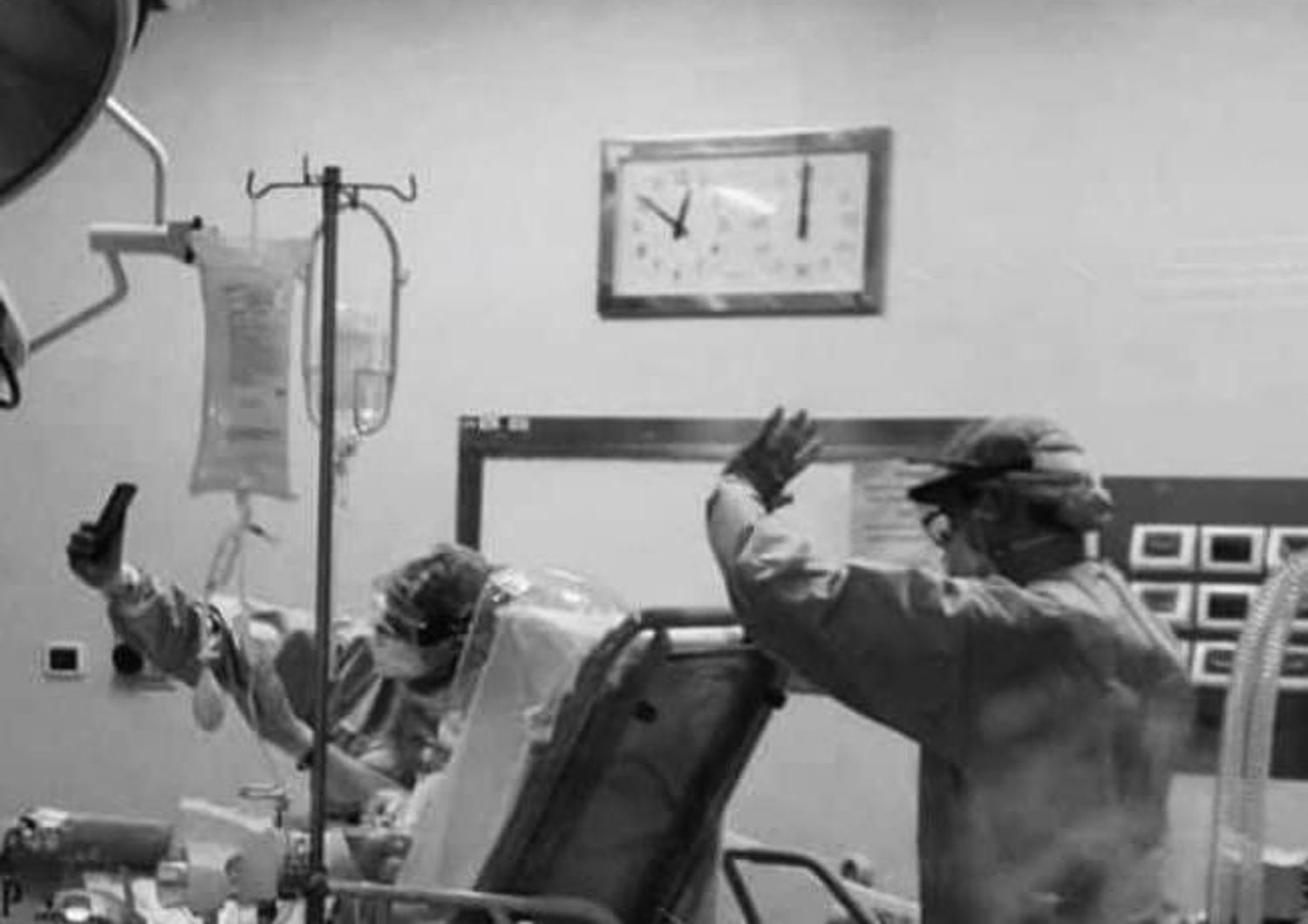 Videochiamata di un paziente Covid al Pronto Soccorso dell'ospedale San Giovanni Bosco di Torino