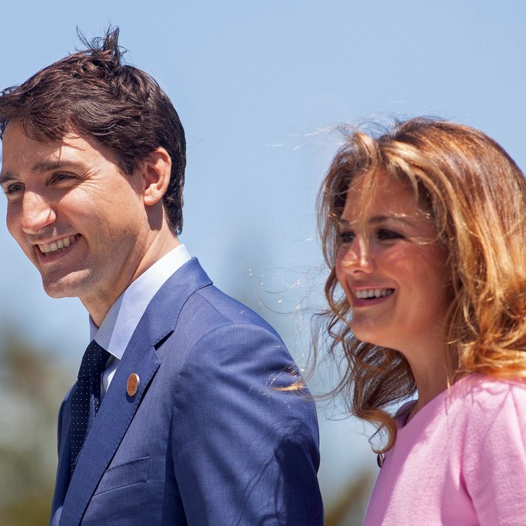 Il premier canadese Justin Trudeau con la moglie