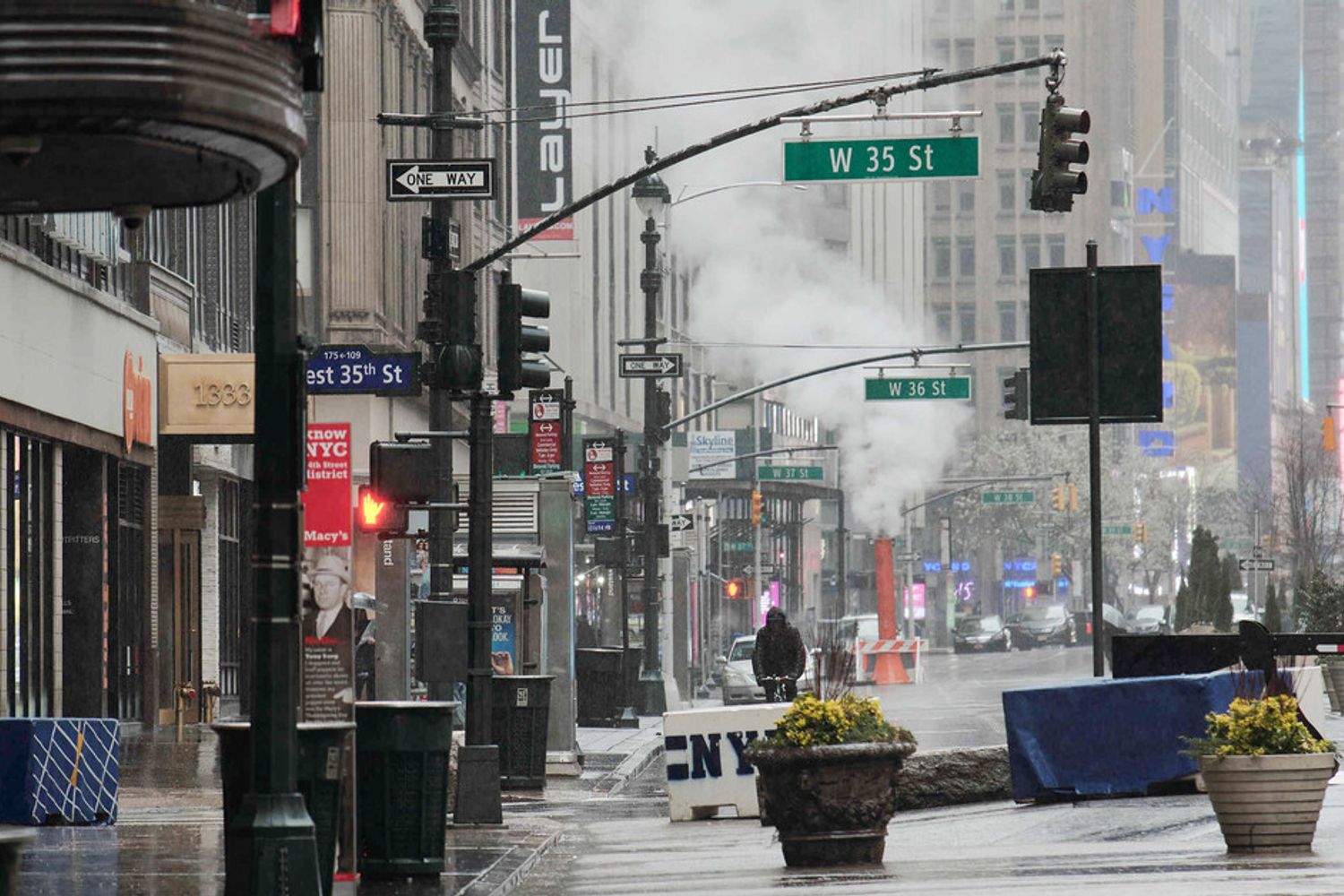 New York in lockdown