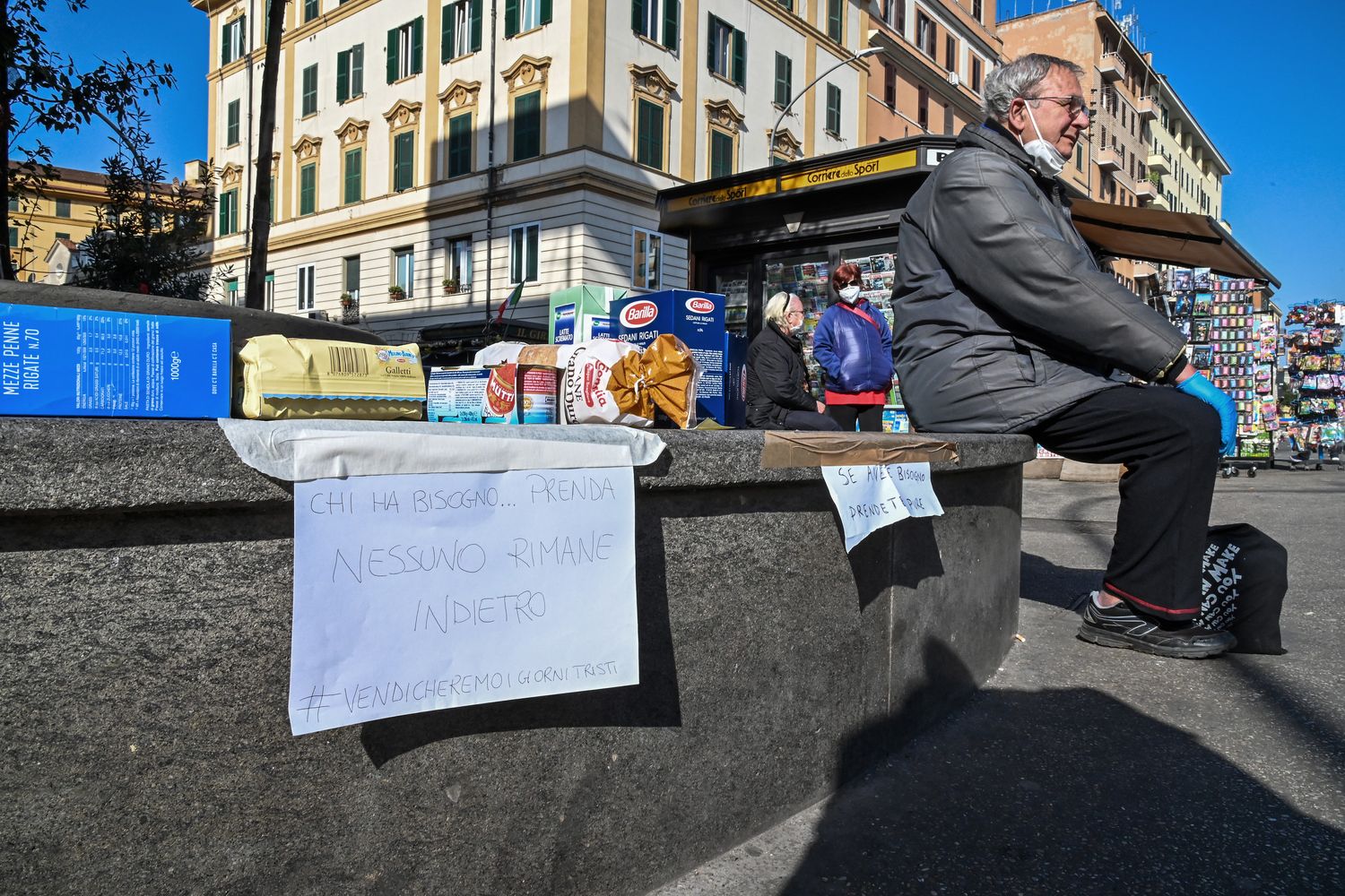 Solidariet&agrave;, cibo, coronavirus