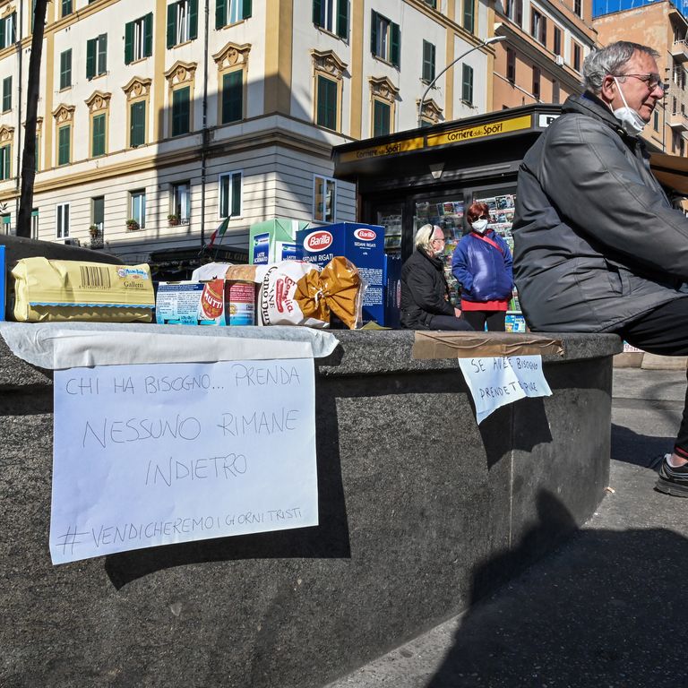 Solidariet&agrave;, cibo, coronavirus