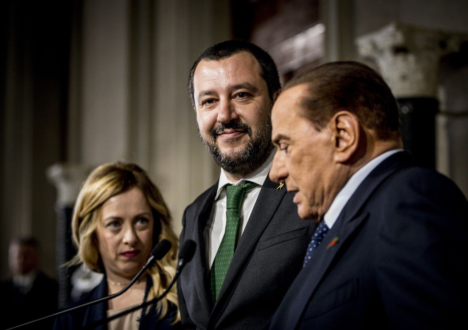 Meloni, Salvini, Berlusconi