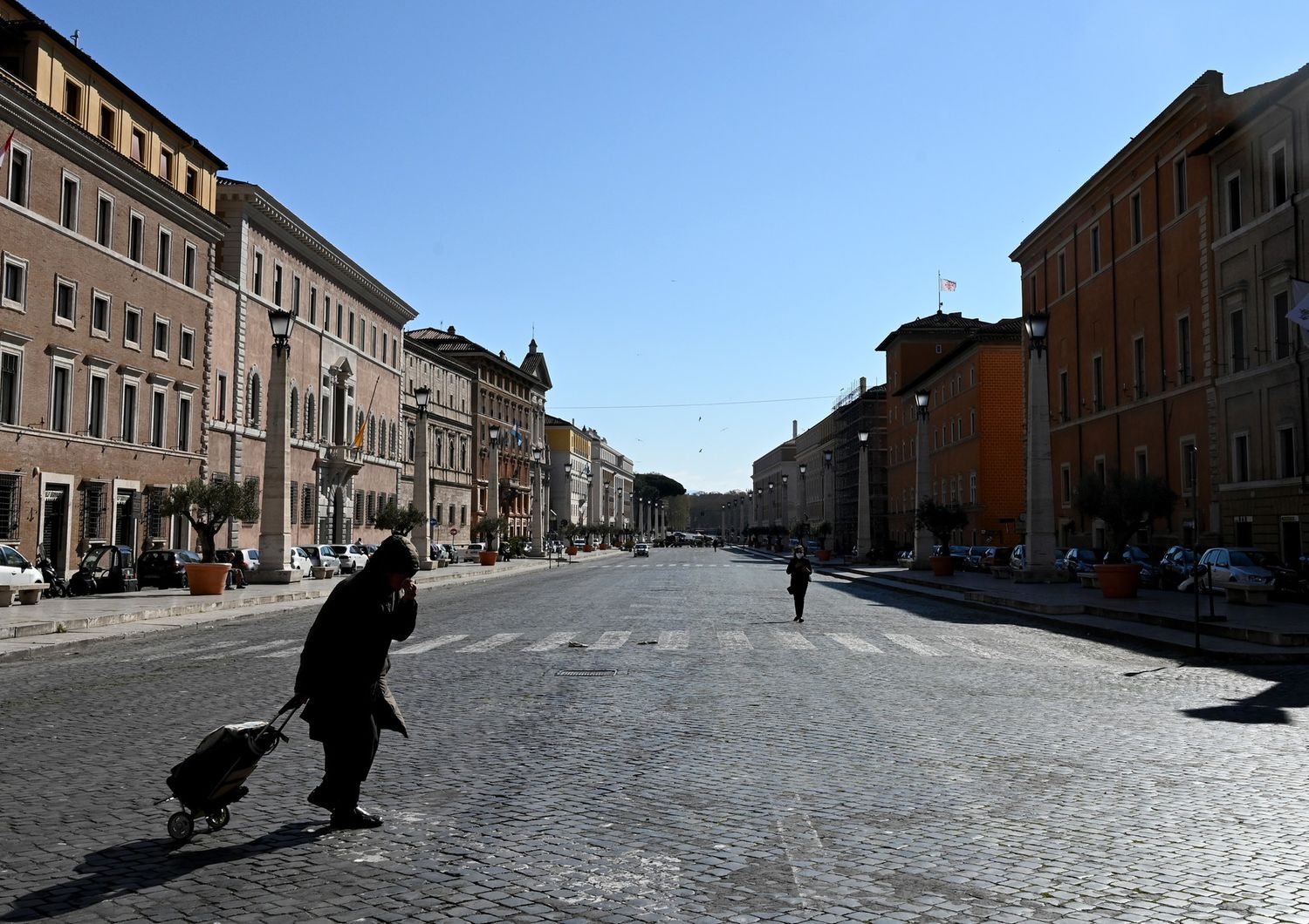 Roma durate il lockdown oper il coronavirus