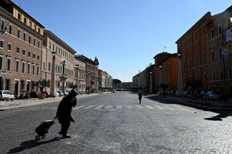 Roma durate il lockdown oper il coronavirus