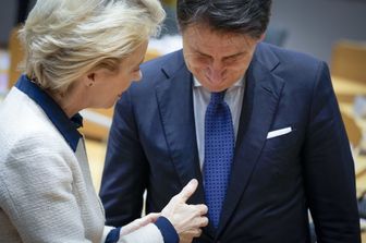 Giuseppe Conte e Ursula von der Leyen