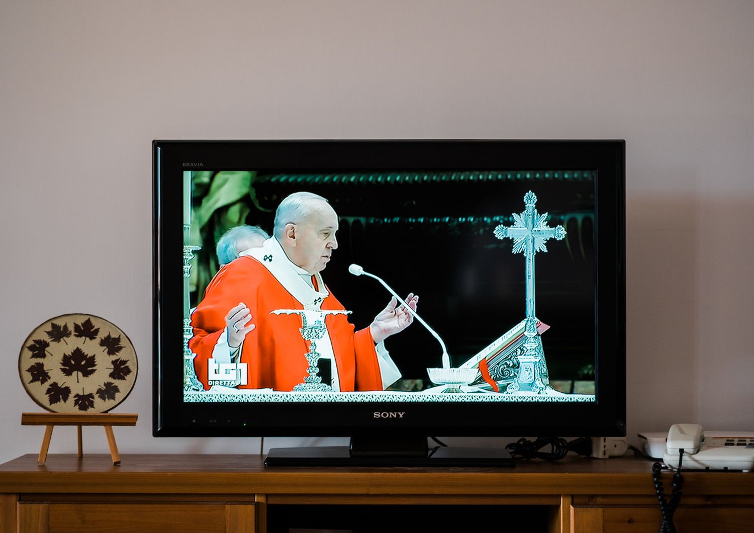 La Messa della Domenica delle Palme vista in tv