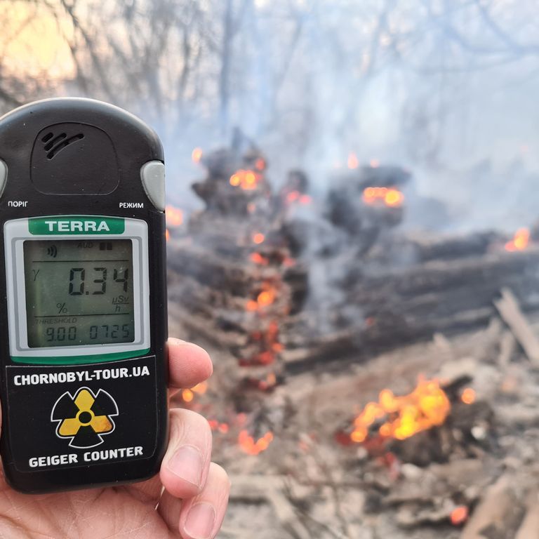 Gli incendi boschivi nella zona di Chernobyl hanno disperso radiazioni nell'atmosfera&nbsp;