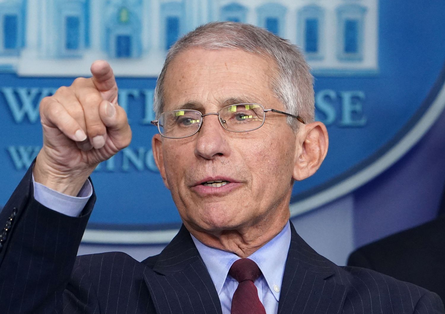 Anthony Fauci durante un briefing sul coronavirus alla Casa Bianca