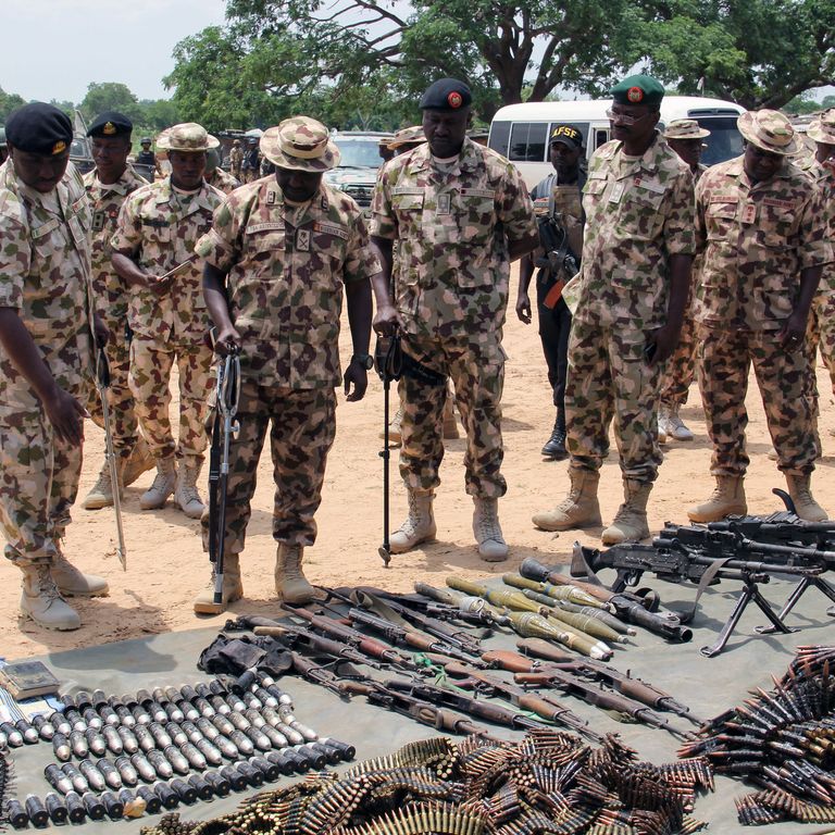 Armi e munizioni sequestrate a Boko Haram in Nigeria