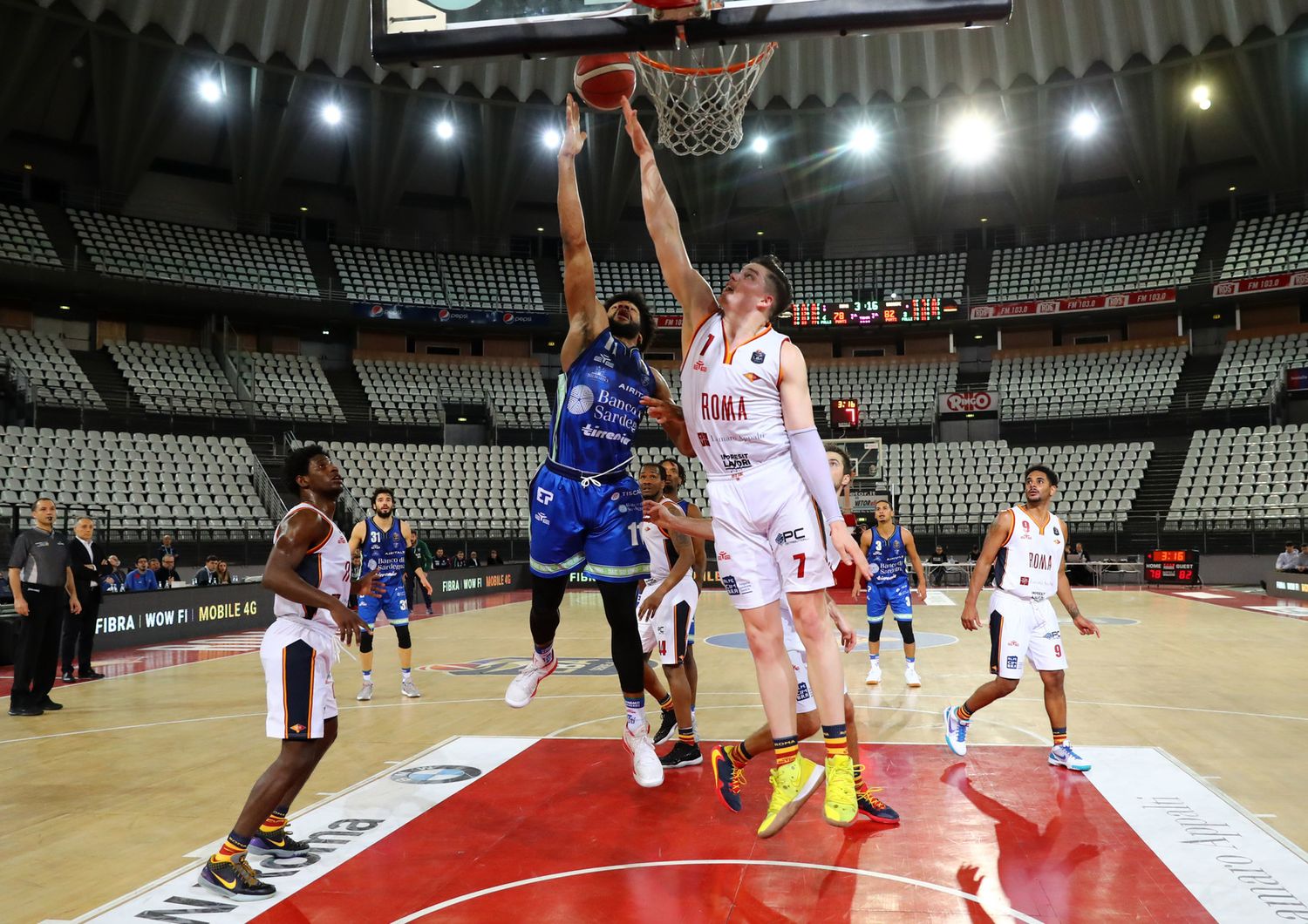 Basket, Serie A Roma-Sassari a porte chiuse