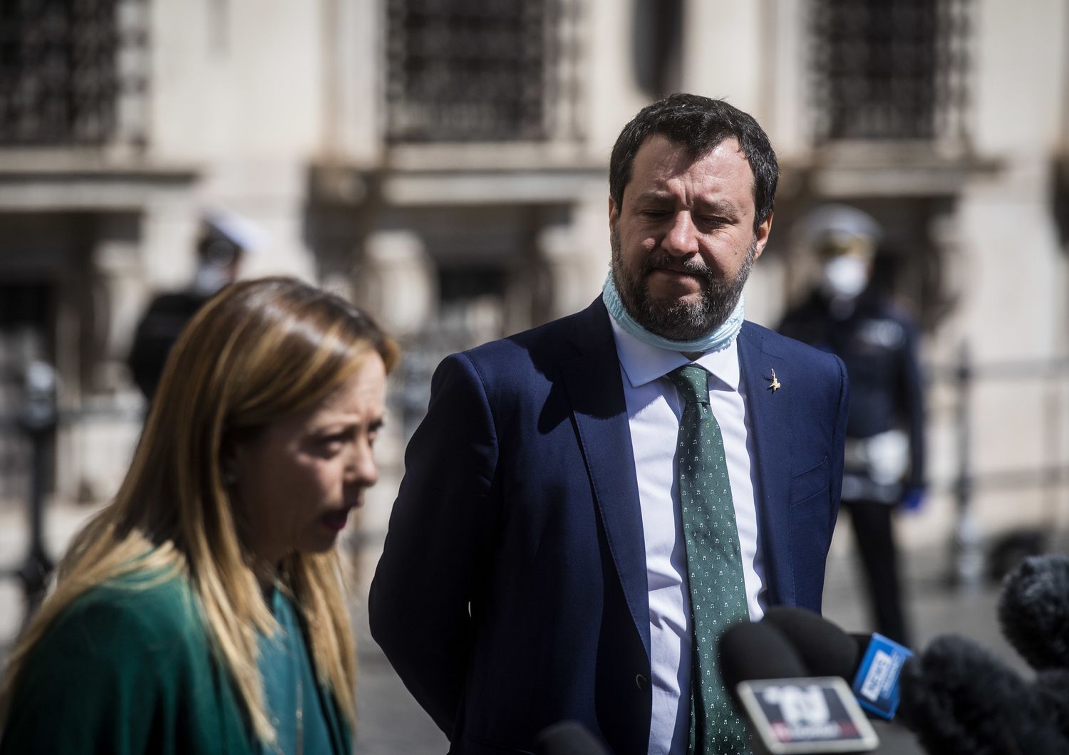 Giorgia Meloni e Matteo Salvini