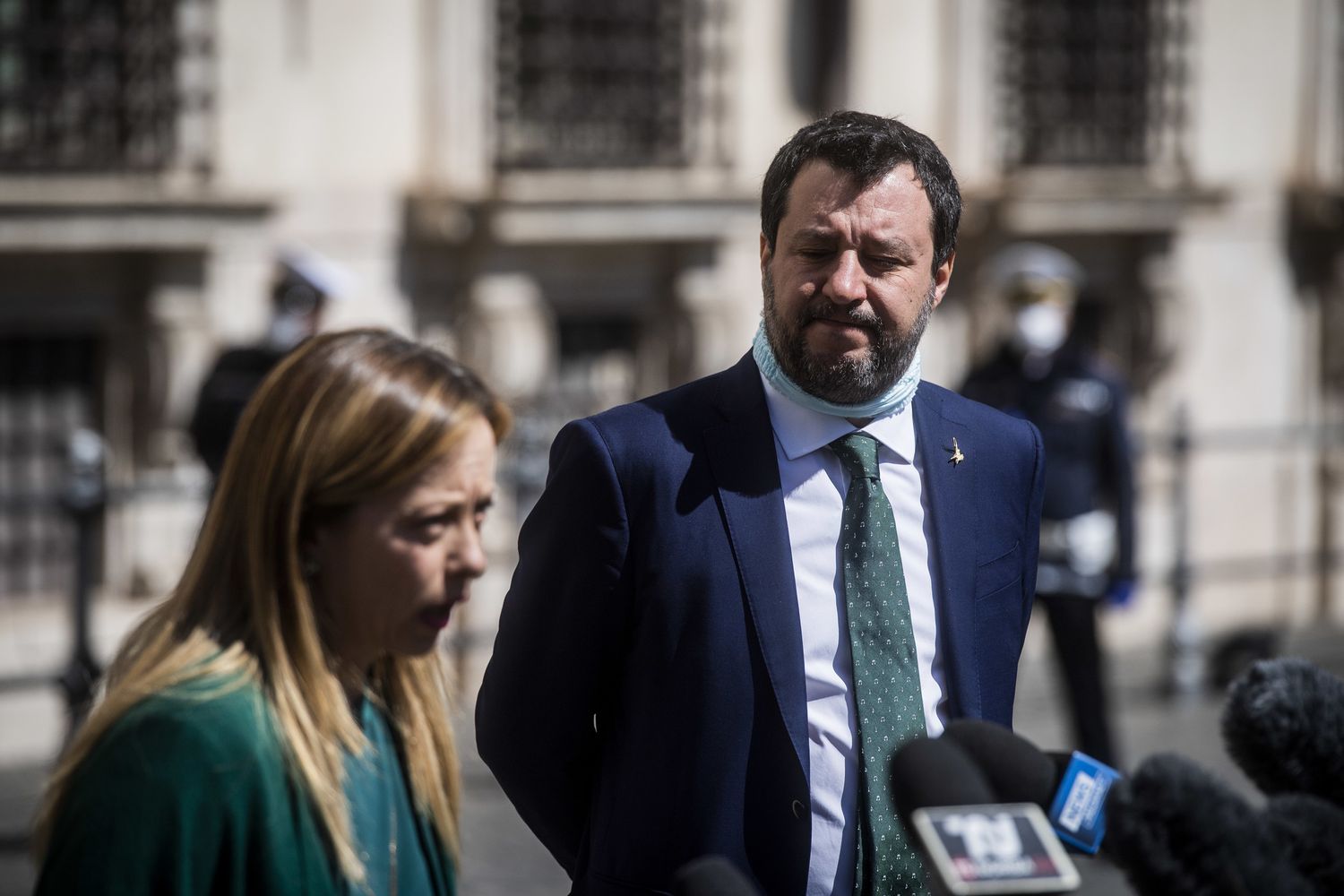 Giorgia Meloni e Matteo Salvini