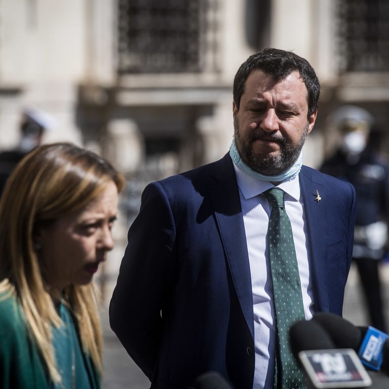 Giorgia Meloni e Matteo Salvini