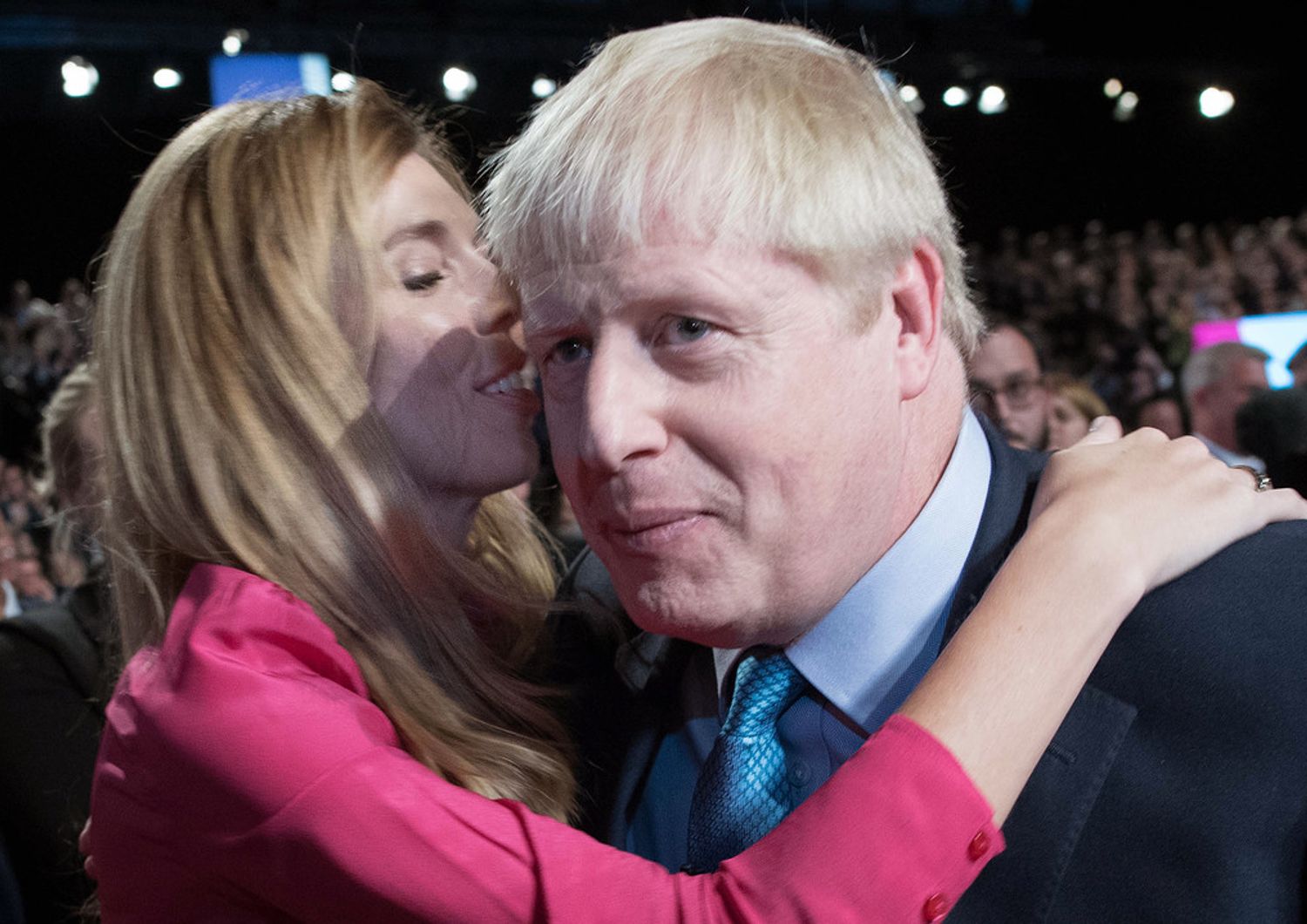 Boris Johnson con Carrie Symonds