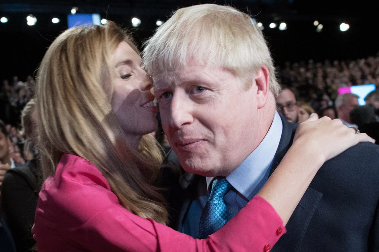 Boris Johnson con Carrie Symonds