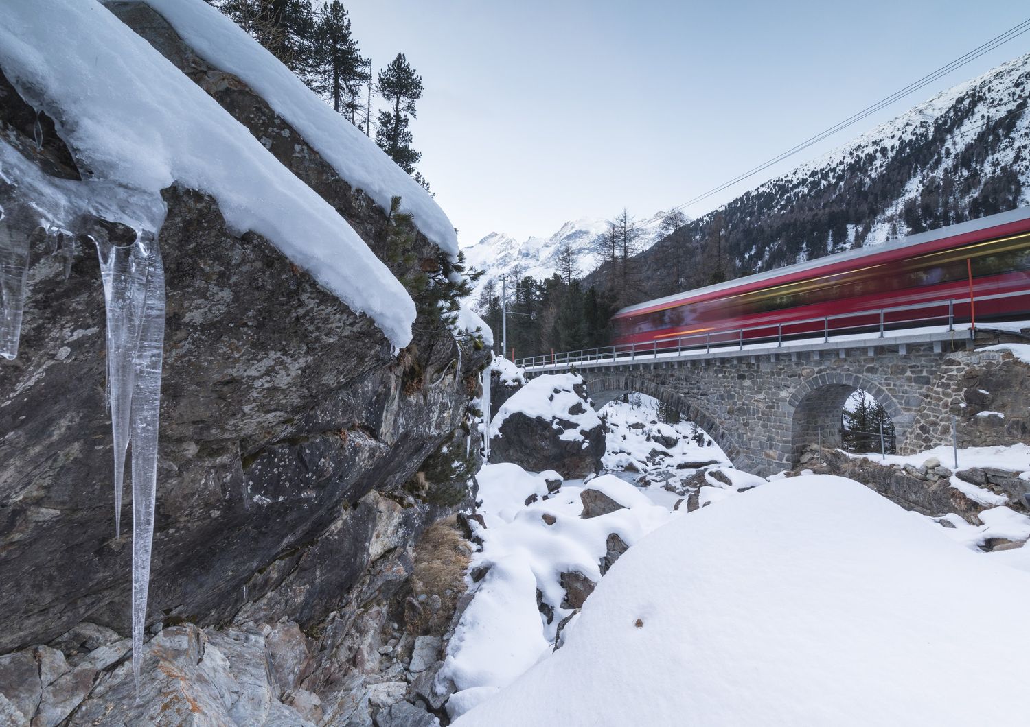 Il ghiacciaio del&nbsp;Morteratsch, in Svizzera