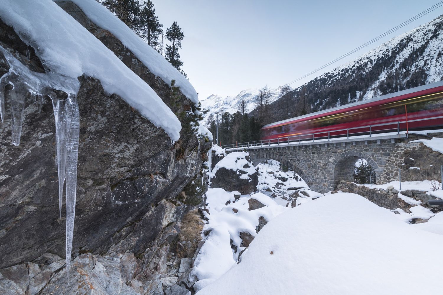 Il ghiacciaio del&nbsp;Morteratsch, in Svizzera