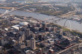 Una veduta di Saint Louis, Missouri