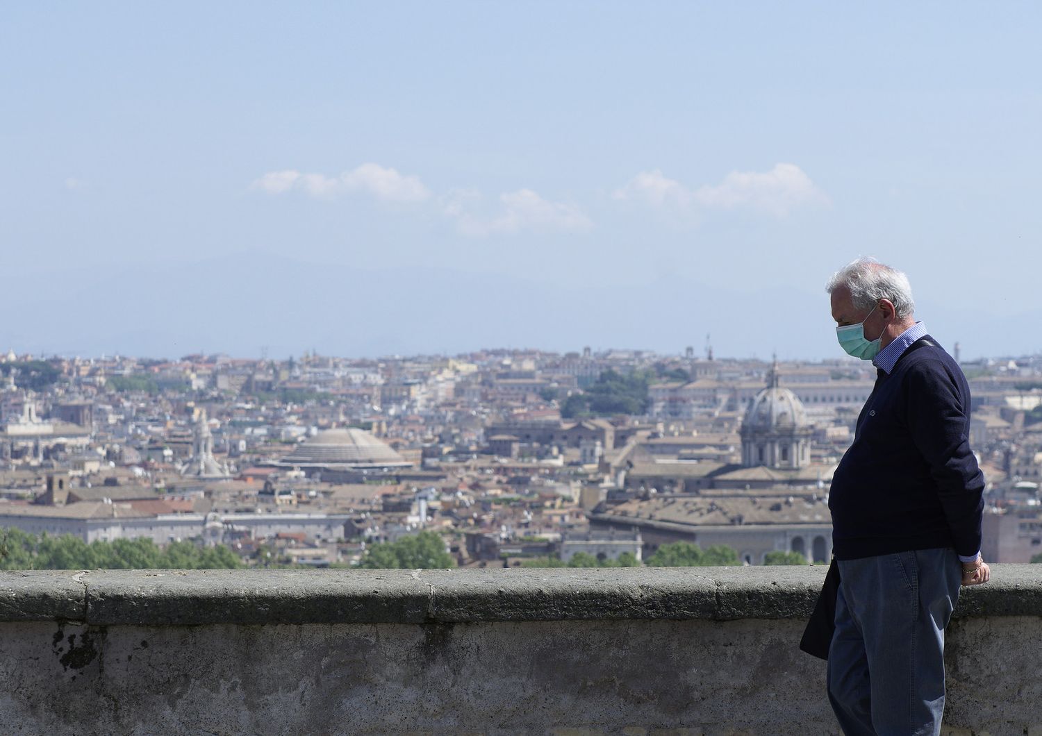 Gianicolo, Roma, ai tempi del coronavirus