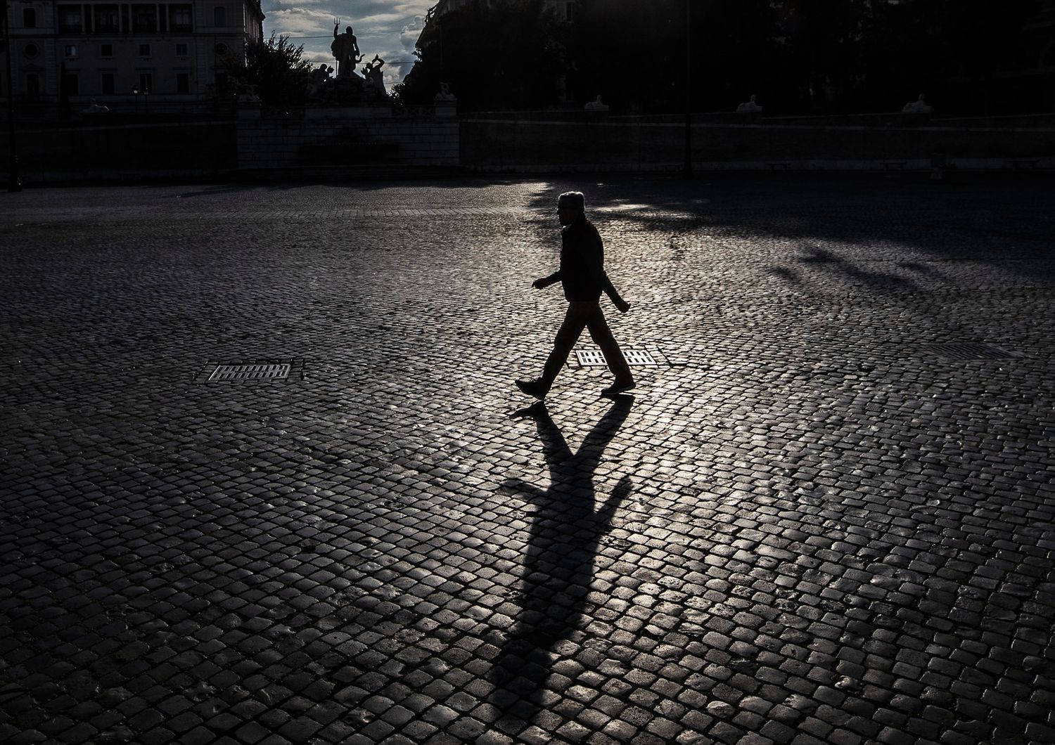 Roma deserta per il lockdown deciso per il coronavirus